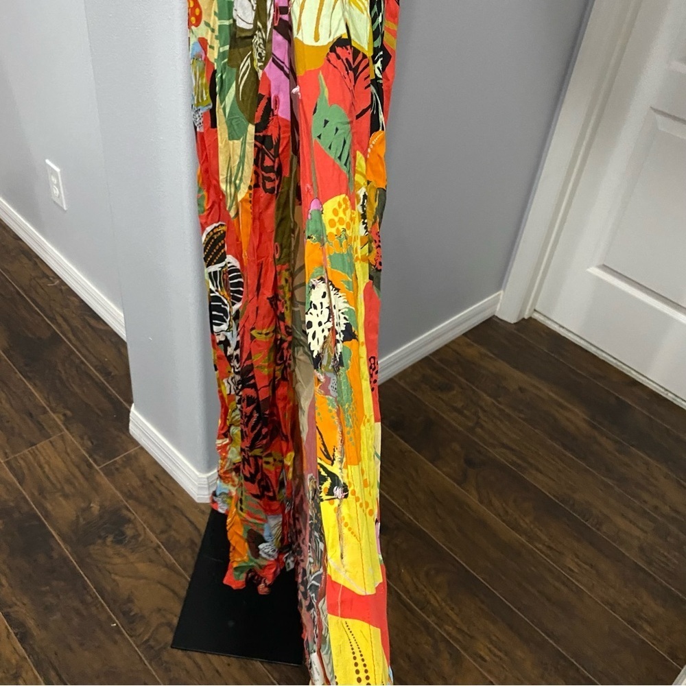 AldoMartins Burge Floral Midi Dress Ladies 6 Tropical Resortwear Travel Vacation - Picture 6 of 8